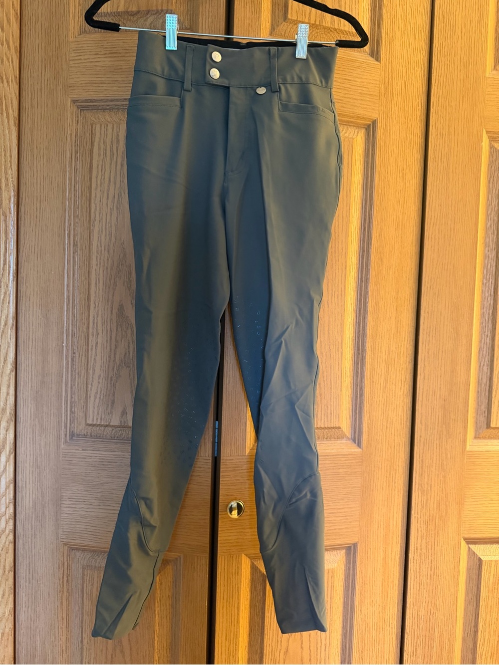 Women's Black High-Waist Stretch Riding Pants